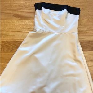 White House Black Market Black and Cream dress